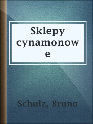 Sklepy cynamonowe - ebook